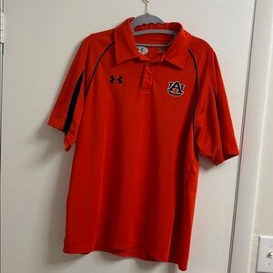 Under Armour Shirt Men Medium Orange NCAA Auburn Tigers Football Team War Eagles